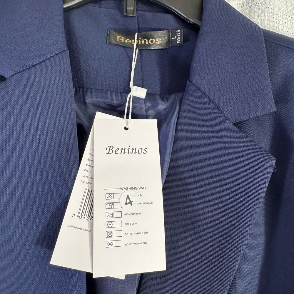 New Beninos Womens Casual Long Sleeve Blazer Jackets with Two Button pocket - Picture 2 of 4